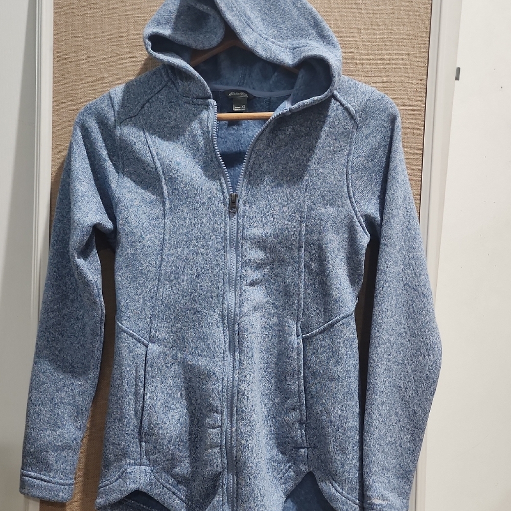 Eddie Bauer Women's Heathered Blue Utility Jacket